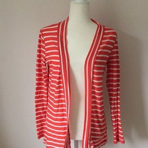 J Crew striped cardigan